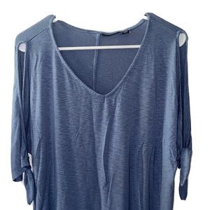 Tahari Women Blue Shirt Size Large